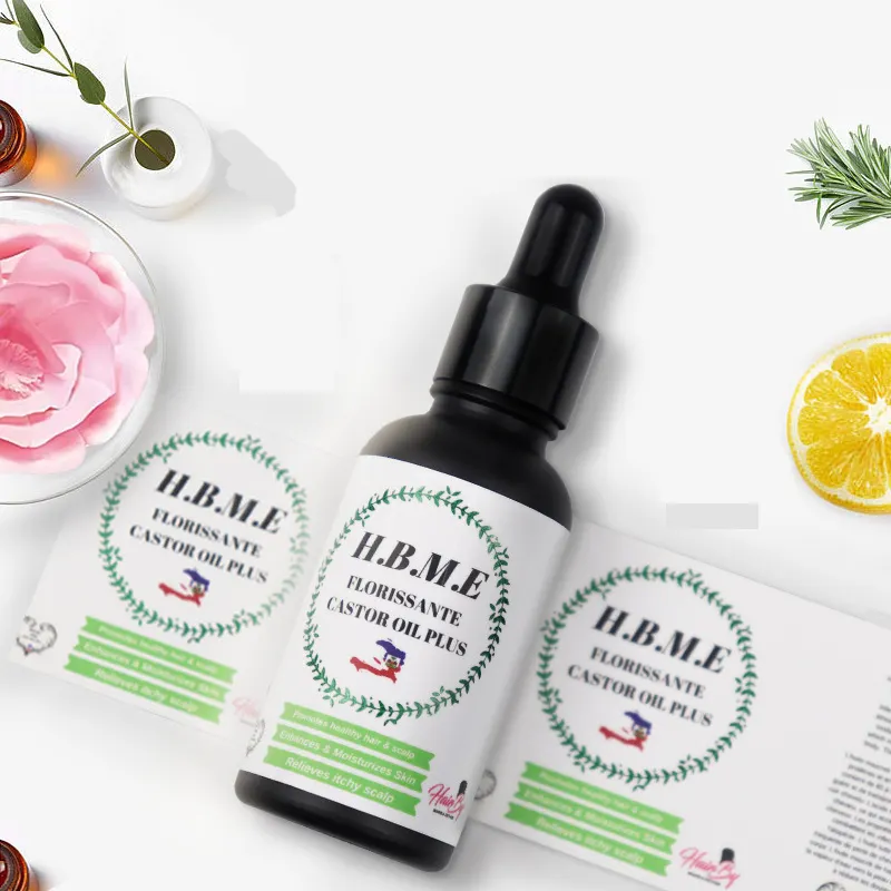 Adhesive Paper Custom Printing Packaging Label Cosmetics Essential Oil