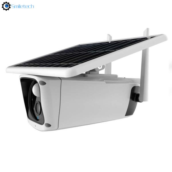 Outdoor 1080P Bullet Camera Outdoor PIR alarm Low Power TF card slot Solar Powered Wifi camera
