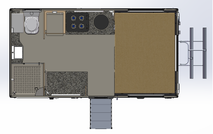 camion de remorques de campeur de camion de l'expédition 4x4 Topper Camper Offroad Motorhome