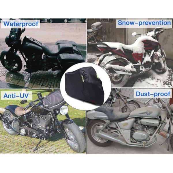 Inner Tube Heavy Duty Motorcycle Cover , Outdoor Motorcycle Dust Cover