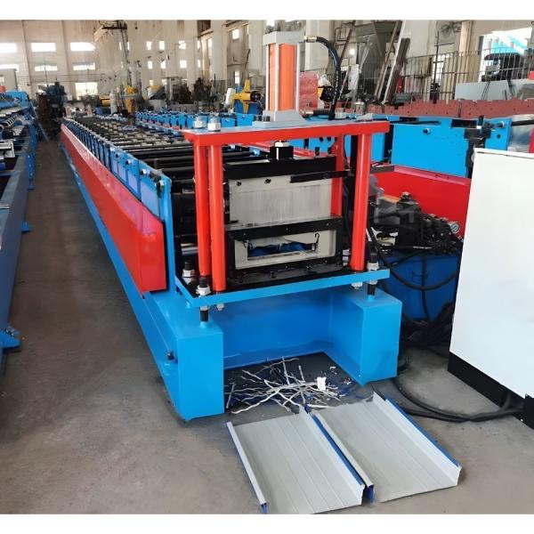 0.8mm Thickness 12 Inches Width Aluminum Standing Seam 5 Ribs Str Roof Panel Roll Forming Machine