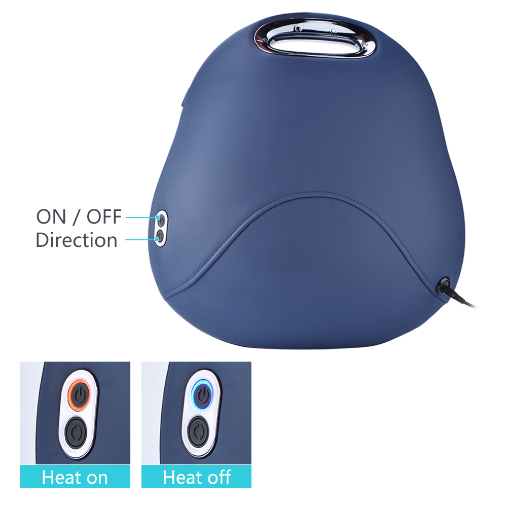 Wireless Remote Control Massage Pillow for Waist Application with 1 Year Warranty