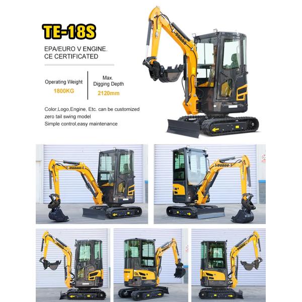 Toros 3,5 тонны мини экскаватор с двигателем Kubota Micro Digger Mult Functions bagger