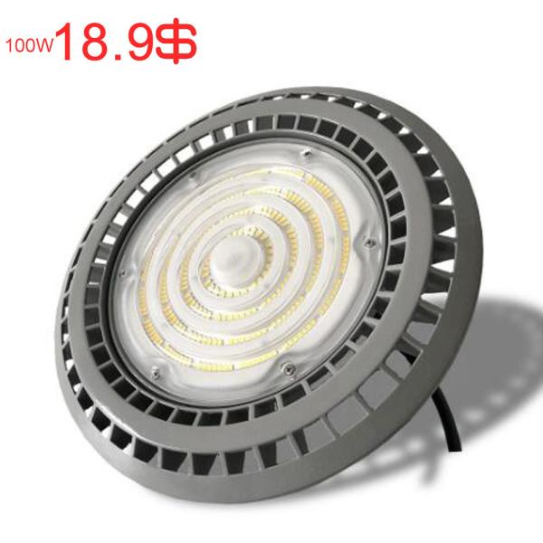 Unike 50% off factory price warehouse lighting 5 years warranty 100W UFO LED High Bay Light