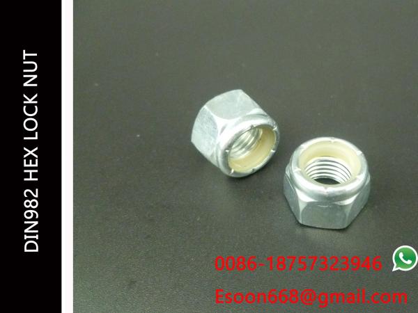 Self-locking Nuts with Nonmetallic Insert DIN982,Zinc Plated,Grade 4.8 Class. M24-3.0 Size
