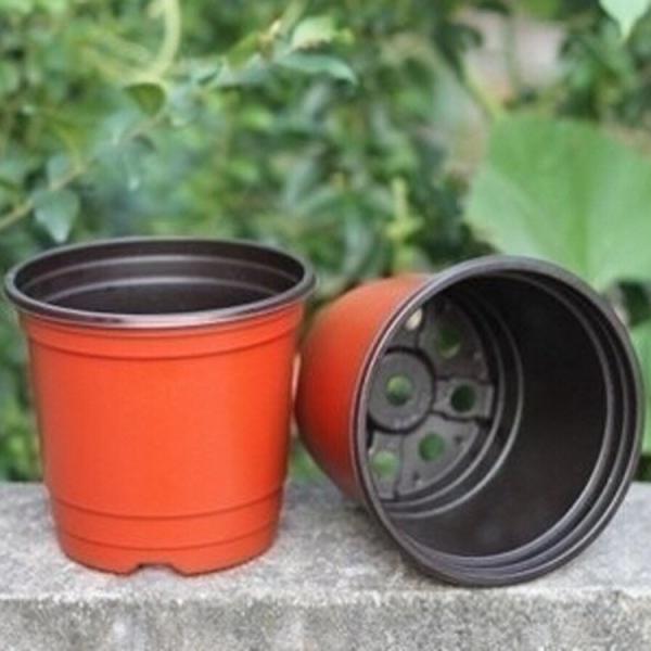 New style Black flower plant pot Plastic pots large plastic garden pots for plants