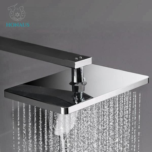 Smart Exposed Thermostatic Shower Set Rainfall Head Bathroom Shower Set Customized
