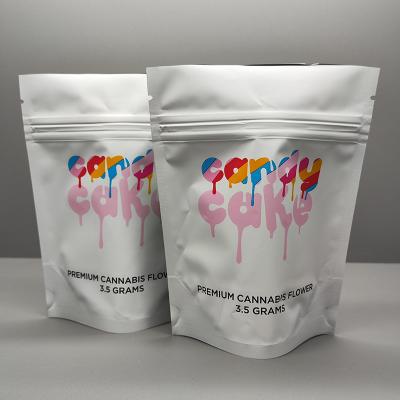 3.5g weed Flower Packaging Soft Touch Mylar Bag Mylar ziplockk Stand Up Bags