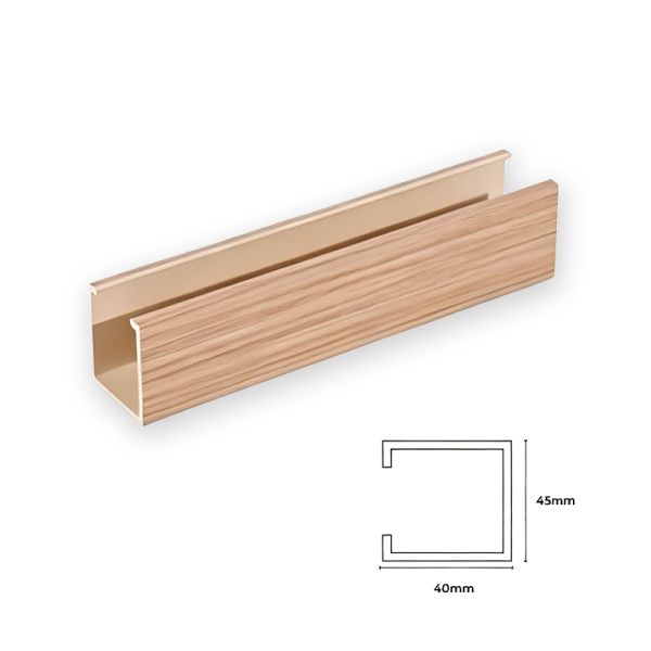 Durable Wood Plastic Composite Wall Panel Ceiling Tube WPC Slat Waterproof Lightweight