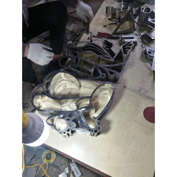 mirror polished stainless steel sculpture for art studio ,China stainless steel Sculpture supplier