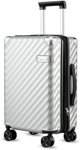 Carry On Luggage 22x14x9 Airline Approved - 35L Polycarbonate Expandable Hard Shell Suitcase with Spinner Wheels