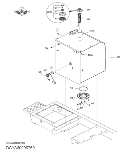 4660782 Float Excavator Electric Parts For HITACHI ZH200-A ZH200LC-A ZX200-3G