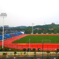 Non Toxic 13mm Thick Eco Sports Flooring Synthetic Athletic Track