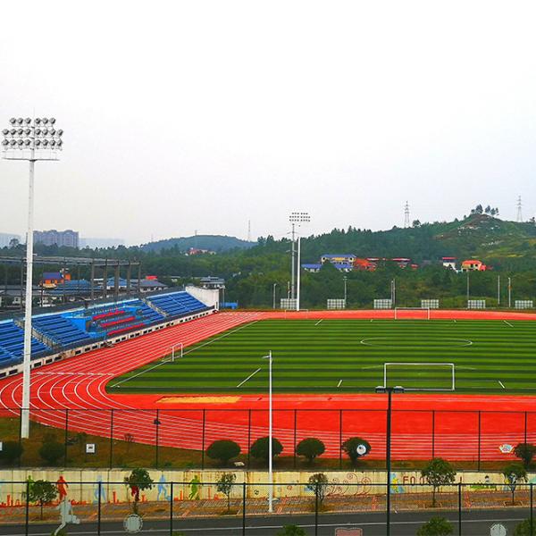 Non Toxic 13mm Thick Eco Sports Flooring Synthetic Athletic Track