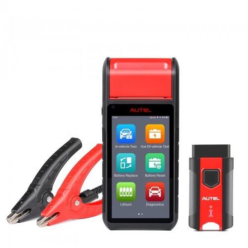 Touchscreen Battery Tester Auto Electrical System Analyzer Autel MaxiBAS BT608E OBD2 Scanner Built-In Printer for 12V