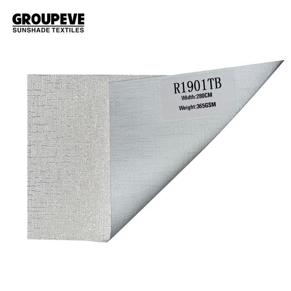 Nouveau design 100% polyester revêtement blanc nuances romaines Roller Up Blinds tissus pour la décoration de la maison