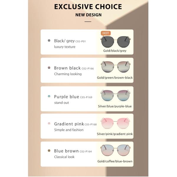 La ronda al aire libre de la protección solar polarizó el marco metálico ultravioleta de 400 gafas de sol