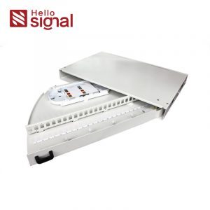 1U 19-дюймовая пустая фиксированная панель для монтажа в стойку с оптоволоконным кабелем