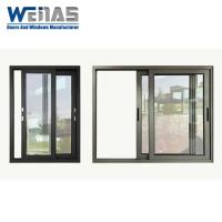 Sound And Thermal Insulation 1.8mm Aluminum Sliding Glass Window Easy Installation