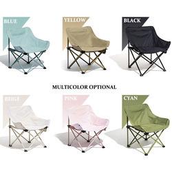 100kg Capacity Foldable Metal Camping Chair 60x50x66cm