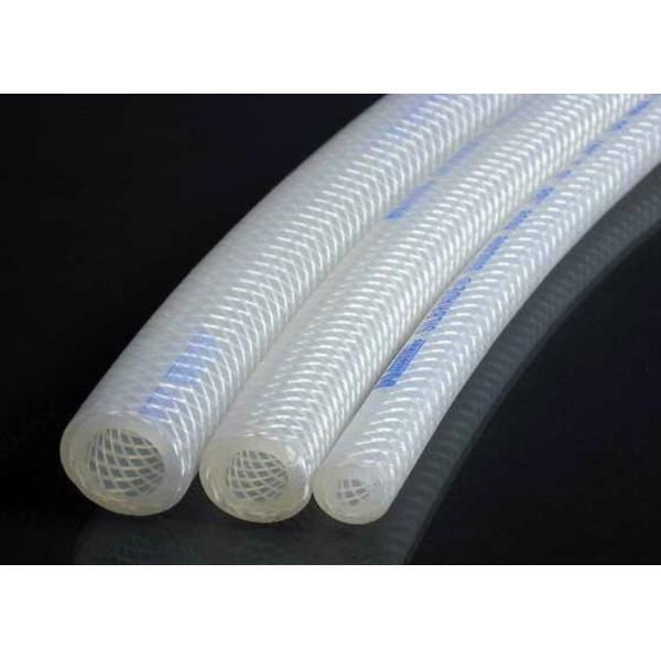 High Pressure Polyester Braid Reinforced Silicone Hose Corrosion Resistant FDA