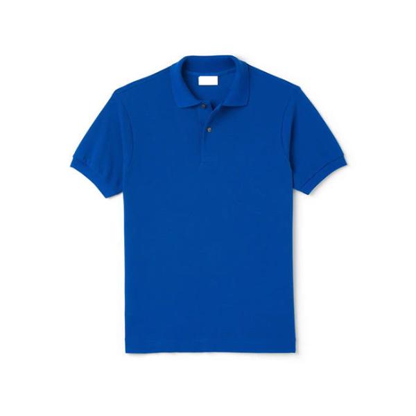 Adult Rib - knit neck Short Sleeve Polo Shirts 100% Cotton With Sublimation Logo