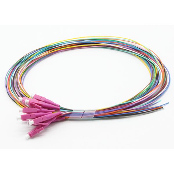 LC OM4 Fiber Optic Pigtail 12 Colored 12 Fibers  900μm 2m pigtail set  LSZH loos buffer easy to strip