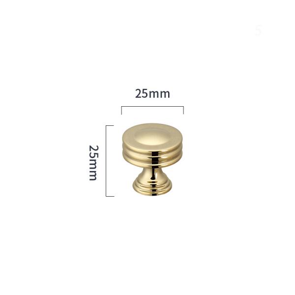 25*25mm Gold Kitchen Hardware Brass Cabinet Pull Handles Cupboard Door Knobs