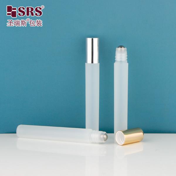 RPA-10ML(C) Clear Matte Frosted Plastic PP PCR Eco Friendly Eye Serum Roll-On Bottle