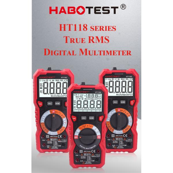 HABOTEST 1000V AC DC Analog Auto Range CE Automotive Professional Digital Multimeter 100mF Best Autorange Multimeter Dig