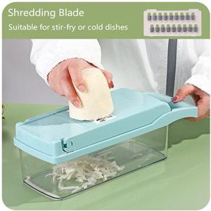 Custom Logo Stainless Steel 8 Blades Potato Onion Food Chopper Mandoline Vegetable Slicer