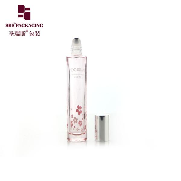 GB1-15ml Thick Bottom Molded Glass Roller Bottle Cosmetic Packing Aluminum Cap
