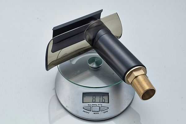 Waterfall Spout Bathroom Basin Faucets ROVATE Satin / Mirror Surface Design