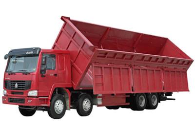 Drive Model 8X4 SINOTRUK 336 hp Tipper Truck / Dump Truck With HYVA Hdraulic Lifting System