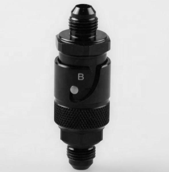 Universal Year Standard 3AN Black Aluminum Quick Release Dry Brake Line Coupling Fitting for Universal Vehicle Fitment