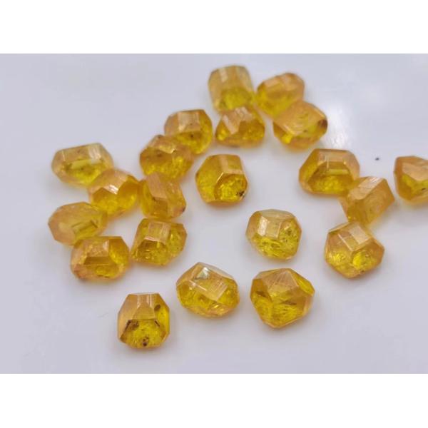 0.5-11ct HPHT большой размер жёлтый алмаз необработанный алмазный камень