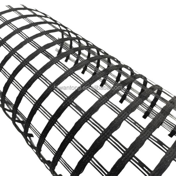 High Tensile Strength PVC Coated Polyester Geogrid Biaxial 100m/roll for Geogrid Prices