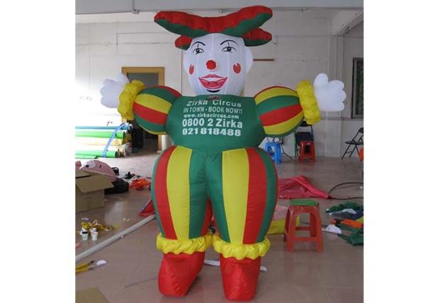 2m Oxford Fabric Promotion Inflatable Cartoon Characters With Logo Printed