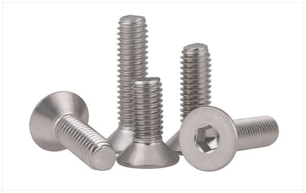 316 Stainless Steel Hex Drive Flat Head Screws Socket Drive Countersunk Head Screws Allan Drive Screws