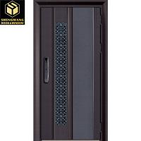 Porte de jardin de luxe en acier inoxydable résistant à l' oxydation Porte pivotante en aluminium