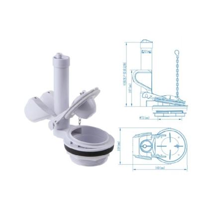 ABS Toilet Tank Accessories With Adjustable Overflow Pipe Height In Modern Design