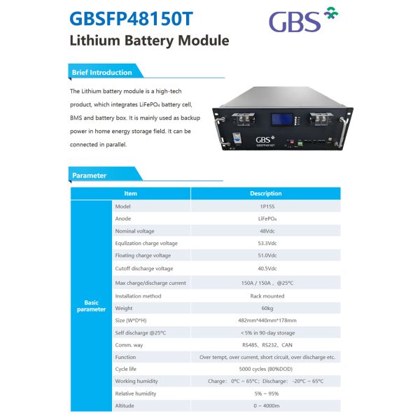 5000 + Cycle 5 Years Warranty 5Kw 10Kw 7.68Kwh Split Inverter Lithium Ion Battery Pack 48V 150Ah Solar Lifepo4 CAN
