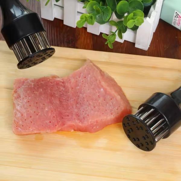 New Improved kitchen tool stainless steel Tender Meat Hammer Kitchen Tool Meat tenderizer loose meat needle