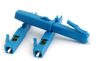 Plastic LC/UPC&APC Passive Electronic Components FTTH Fiber Optic Adaptor Fast Connector