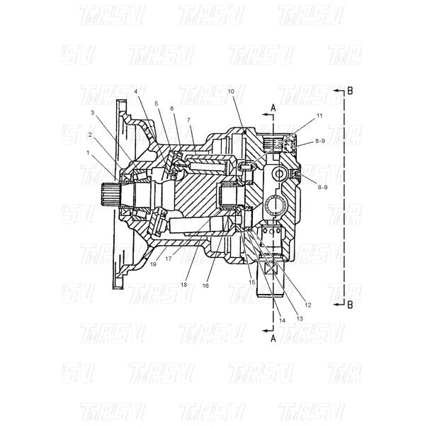 099-0330 SG04 Partes del motor hidráulico Primavera para excavadora