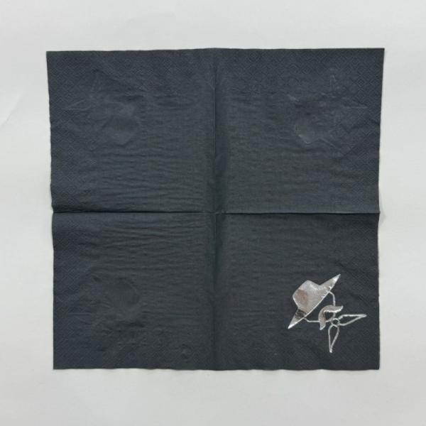 25*25cm Gold Foil Cocktail Napkins Golden Wedding Serviettes Quick Absorbing