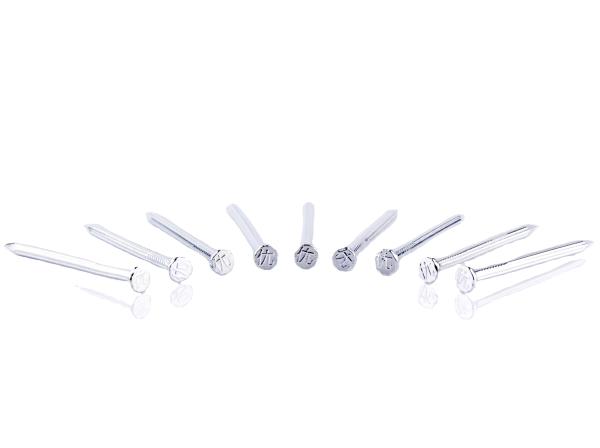 1 Inch Strong Grooved Shank Concrete Nails High Strength Rust Resistance