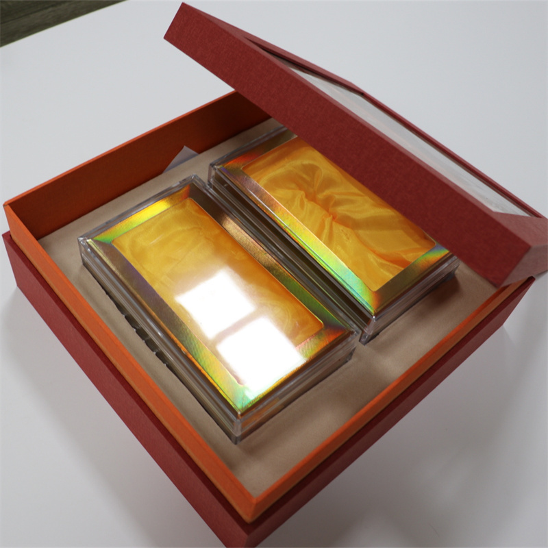 Premium Gift Packaging Paper Wine Box Transparent Window Display Magnetic Closure