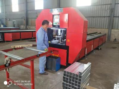6 Meter Automatic Hydraulic Railing Guardrail Iron Pipe Punch And Shear Machine