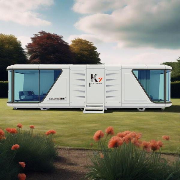 Eco-Friendly Portable Mobile Home Container House With Bathroom Kitchen Luxury Smart Prefab House Villa Capsule House